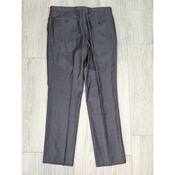 Mens Barbetti Dress Pants Size 35x30.5 Pleated 100% Wool Vitale Barberis 194 - Picture 2 of 6